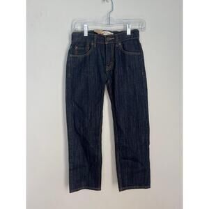 Levi's 505 Regular Boys 10 Reg 25x25 Dark Wash Straight Jeans